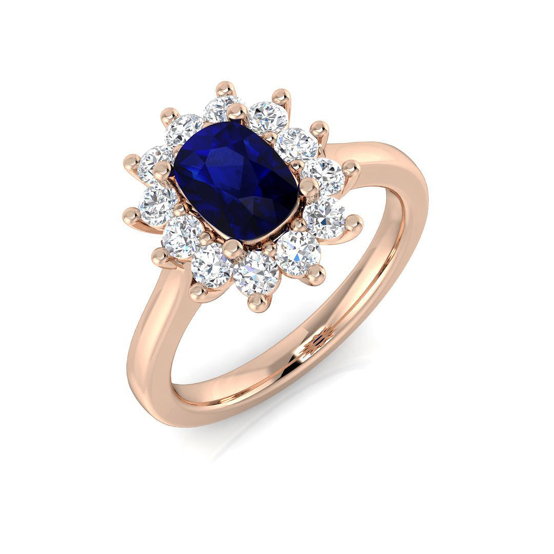 Cluster Diamond Ring 1.23ct–7.3ct – SL9878~BS – 18k Rose Gold