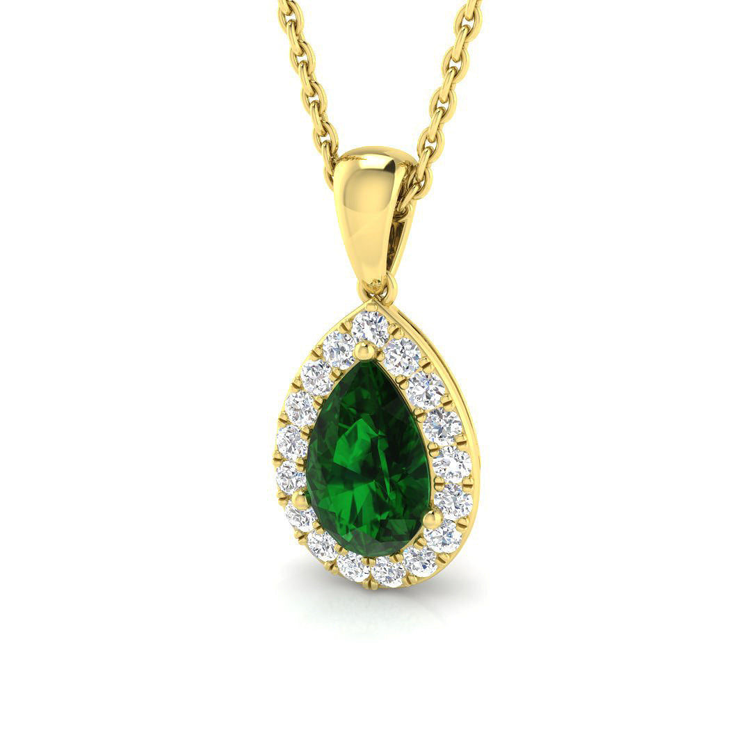 Emerald Diamond Ring 0.9ct–3.08ct – SP4281~EM – 18k Yellow Gold