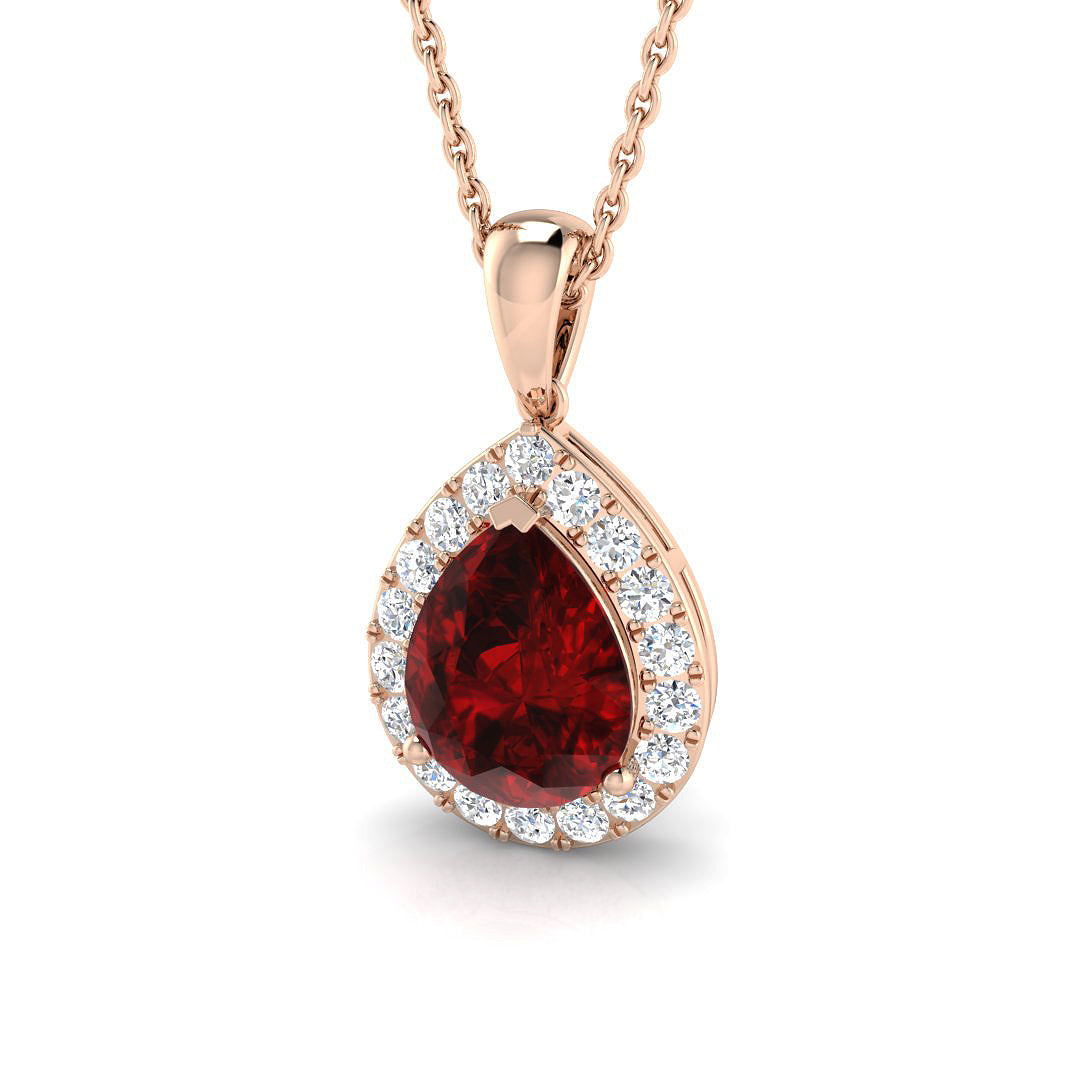 Ruby Diamond Ring 1.67ct–4.77ct – SP4458~RY – 18k Rose Gold