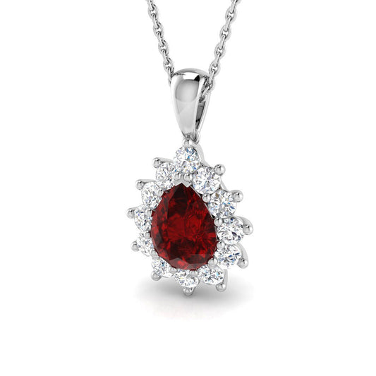 Ruby Diamond Ring 1.68ct–5.65ct – SP4484~RY – 18k White Gold