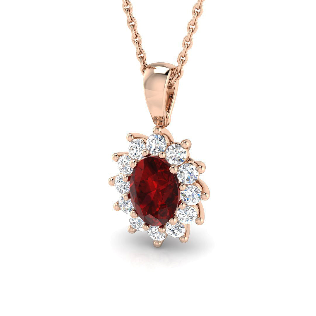 Ruby Diamond Ring 1.09ct–4.62ct – SP4460~RY – 18k Rose Gold