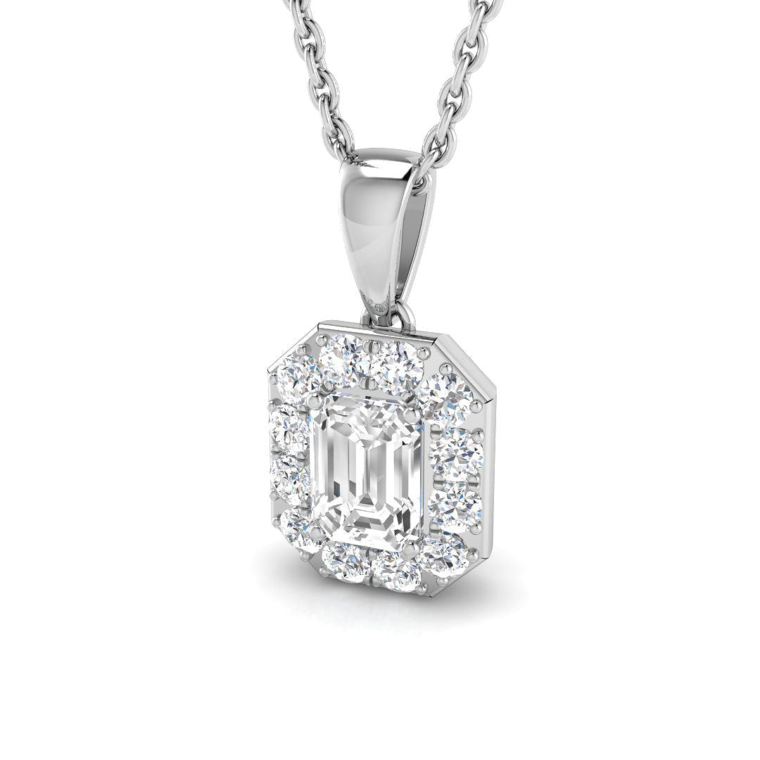 Halo Diamond Ring 0.56ct–0.69ct – SP4947 – 18k White Gold
