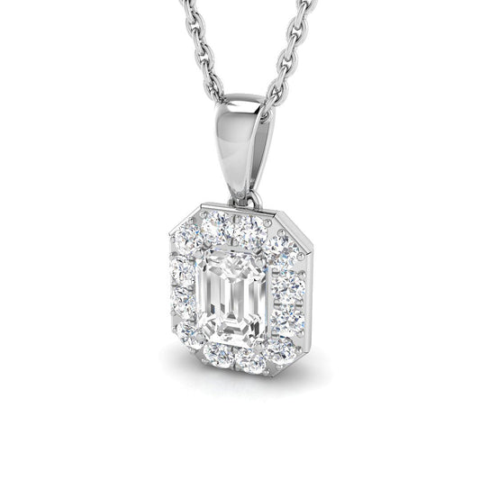 Halo Diamond Ring 0.56ct–0.69ct – SP4947 – 18k White Gold