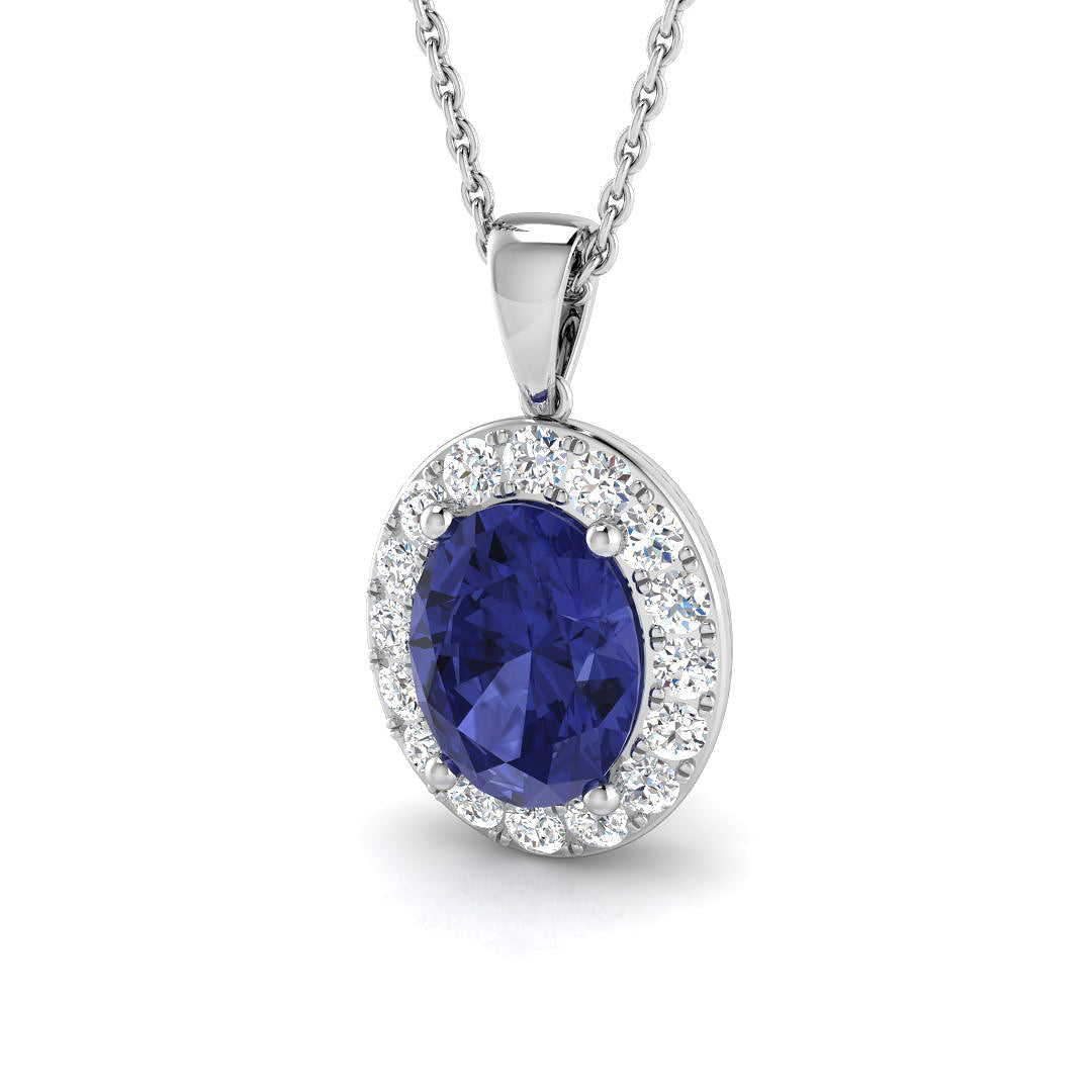 Tanzanite Diamond Ring 2.46ct – SP4986~TZ – 18k White Gold