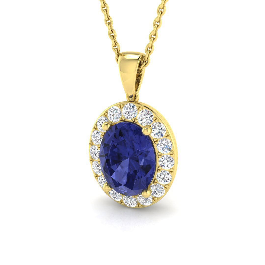 Tanzanite Diamond Ring 2.46ct – SP4986~TZ – 18k Yellow Gold