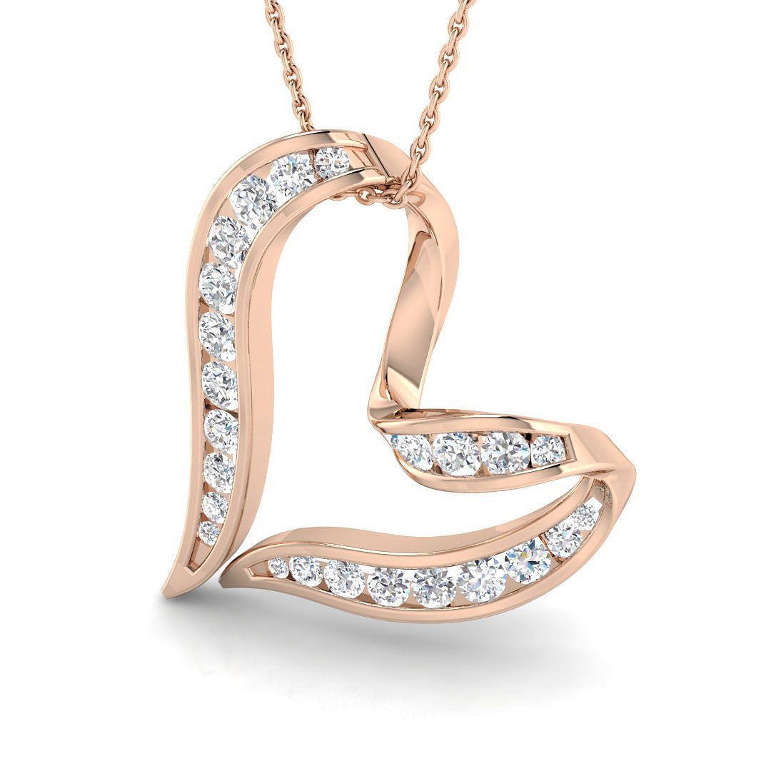 Heart Diamond Ring 1.06ct – SP1131D – 18k Rose Gold