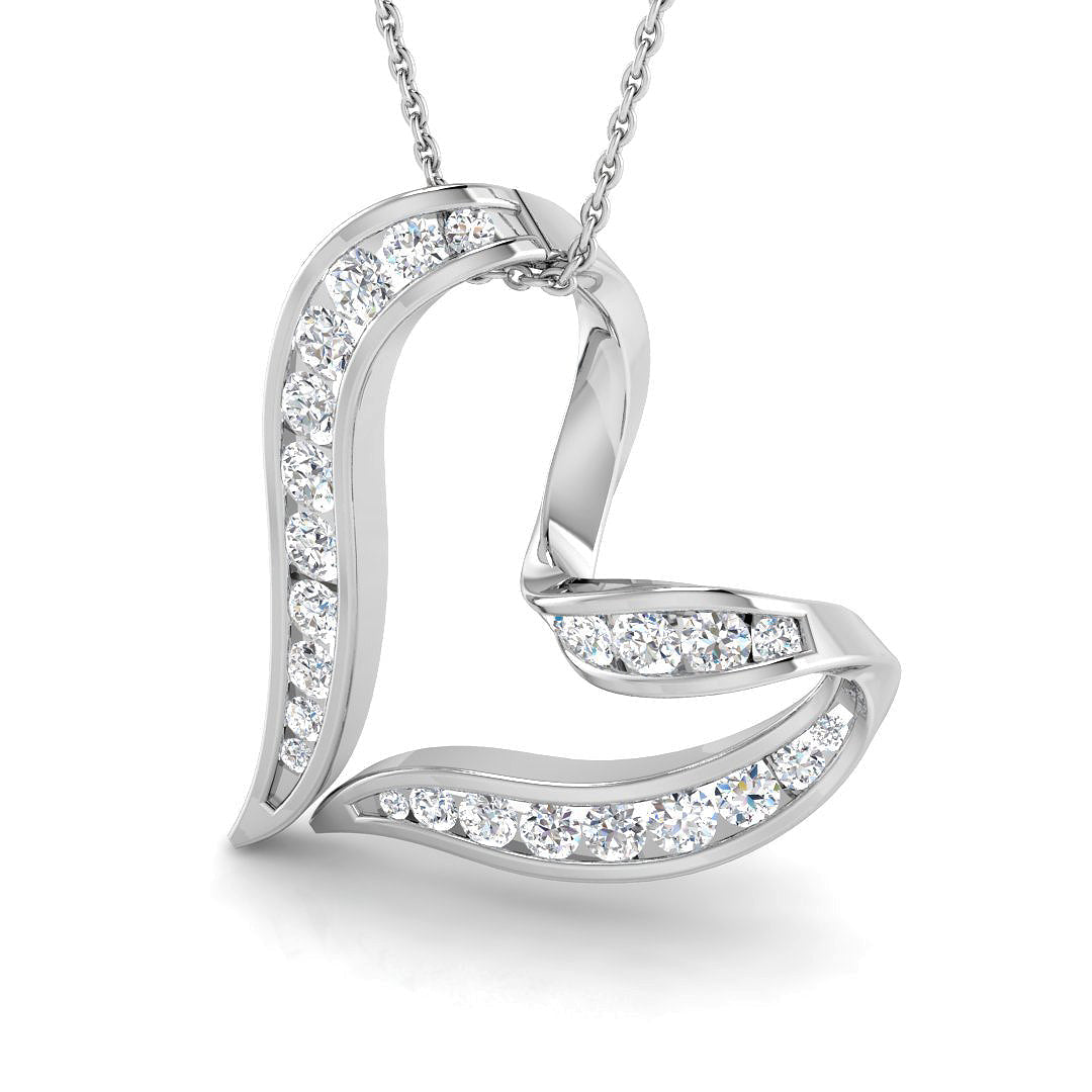 Heart Diamond Ring 1.06ct – SP1131D – 18k White Gold