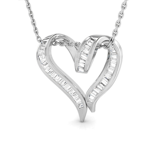Heart Diamond Ring 0.25ct–1.28ct – SP1131 – 18k White Gold