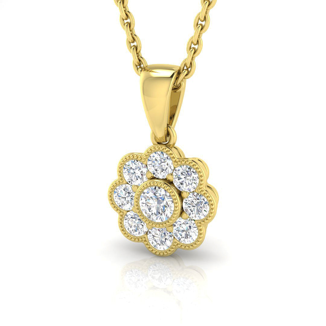 Vintage Diamond Ring 0.25ct–0.72ct – SP4131 – 18k Yellow Gold
