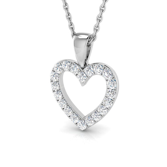 Heart Diamond Ring 0.25ct–2.0ct – SP4203 – 18k White Gold