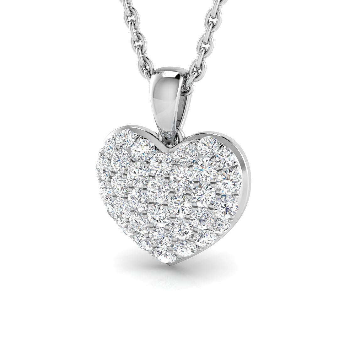 Heart Diamond Ring 0.4ct–1.47ct – SP4242 – 18k White Gold