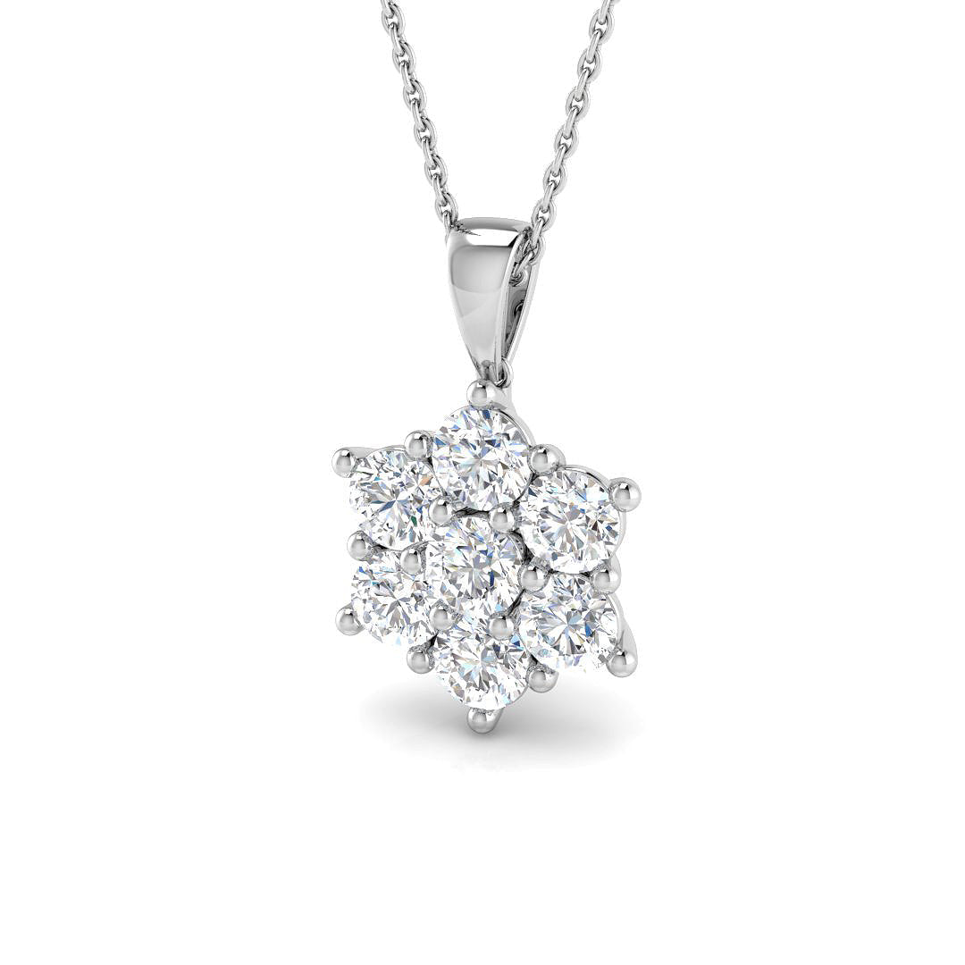 Cluster Diamond Ring 0.29ct–4.7ct – SP4427 – 18k White Gold