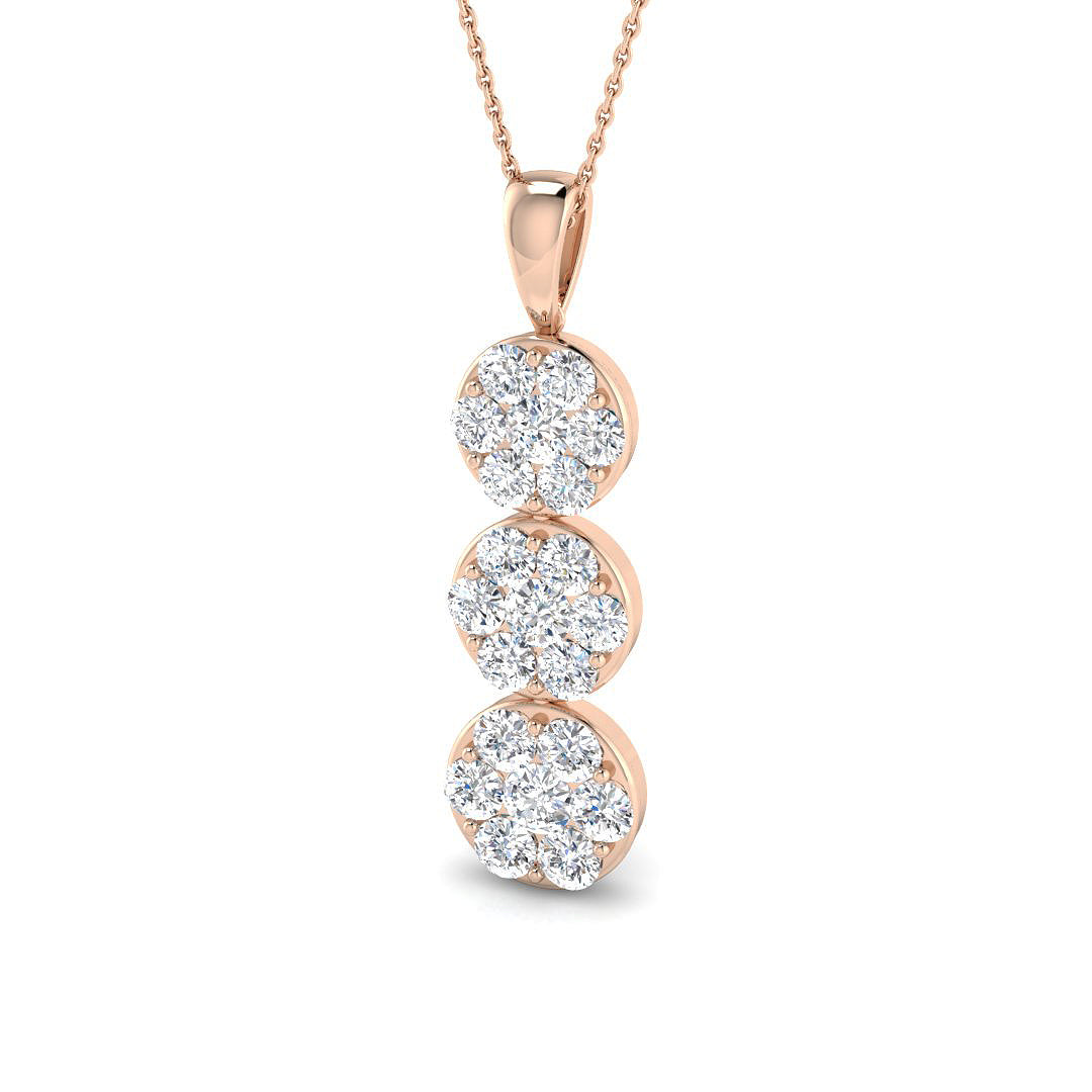 Cluster Diamond Ring 0.37ct–3.99ct – SP4502 – 18k Rose Gold