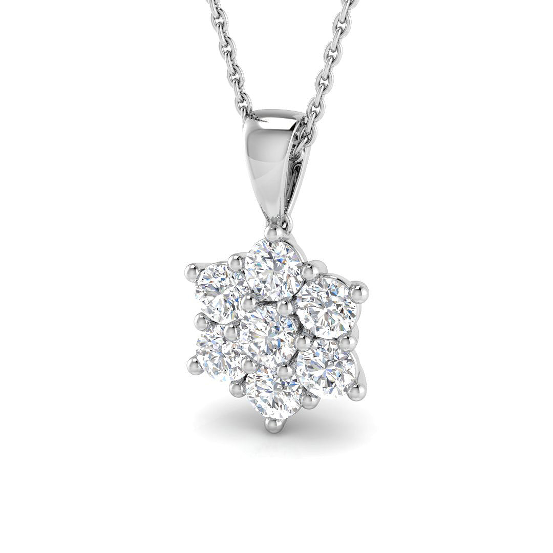 Cluster Diamond Ring 0.29ct–4.7ct – SP4427 – 18k White Gold