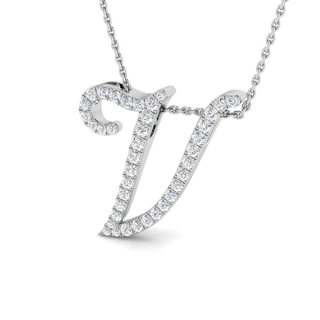 Initials Diamond Ring 0.29ct–1.27ct – SP4909-V – 18k White Gold