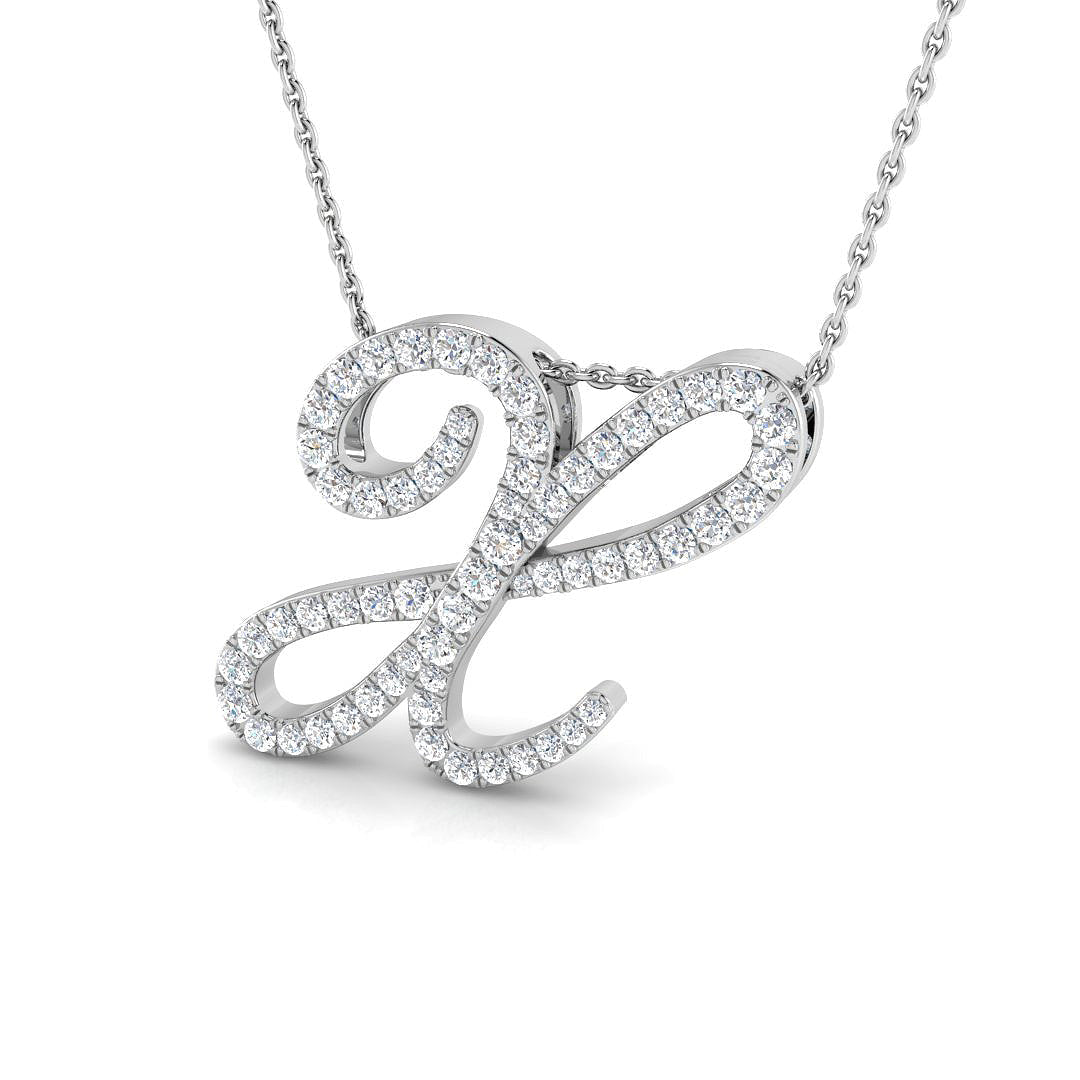 Initials Diamond Ring 0.46ct–1.87ct – SP4909-X – 18k White Gold