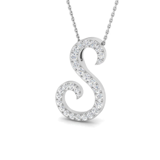 Initials Diamond Ring 0.63ct – SP4945-S – 18k White Gold