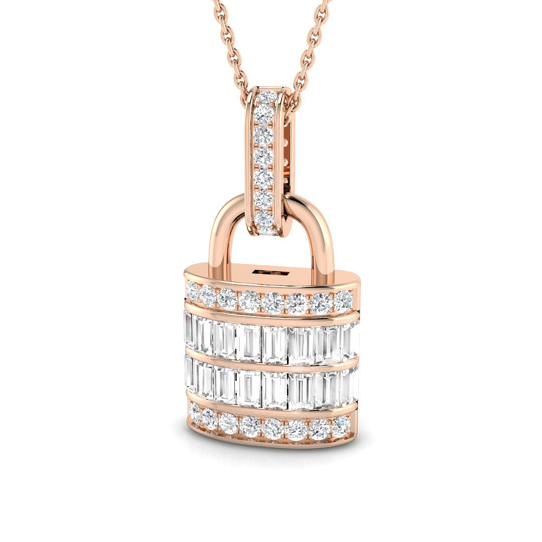 Padlocks Diamond Ring 1.06ct – SP4970 – 18k Rose Gold