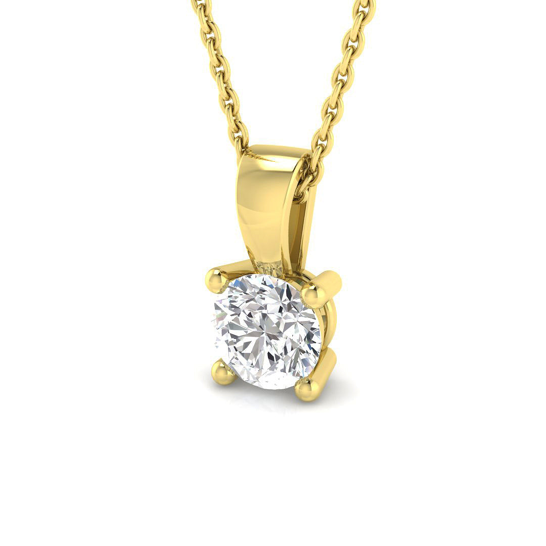 Solitaire Diamond Ring 0.65ct – SP4993-5.5MM – 18k Yellow Gold