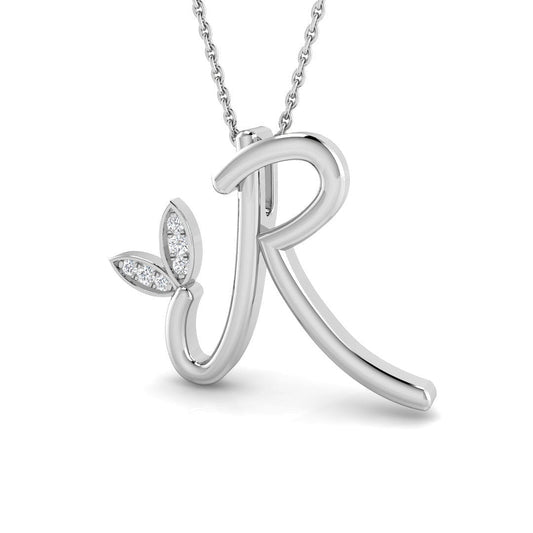 Initials Diamond Ring 0.07ct – SP4996-R – 18k White Gold