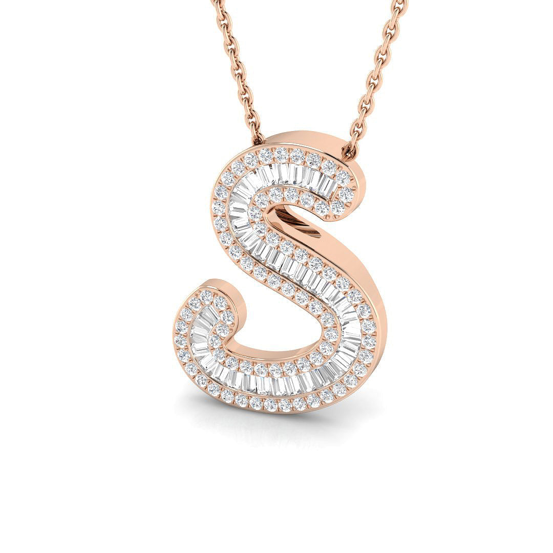Initials Diamond Ring 0.44ct–1.53ct – SP5002-S – 18k Rose Gold