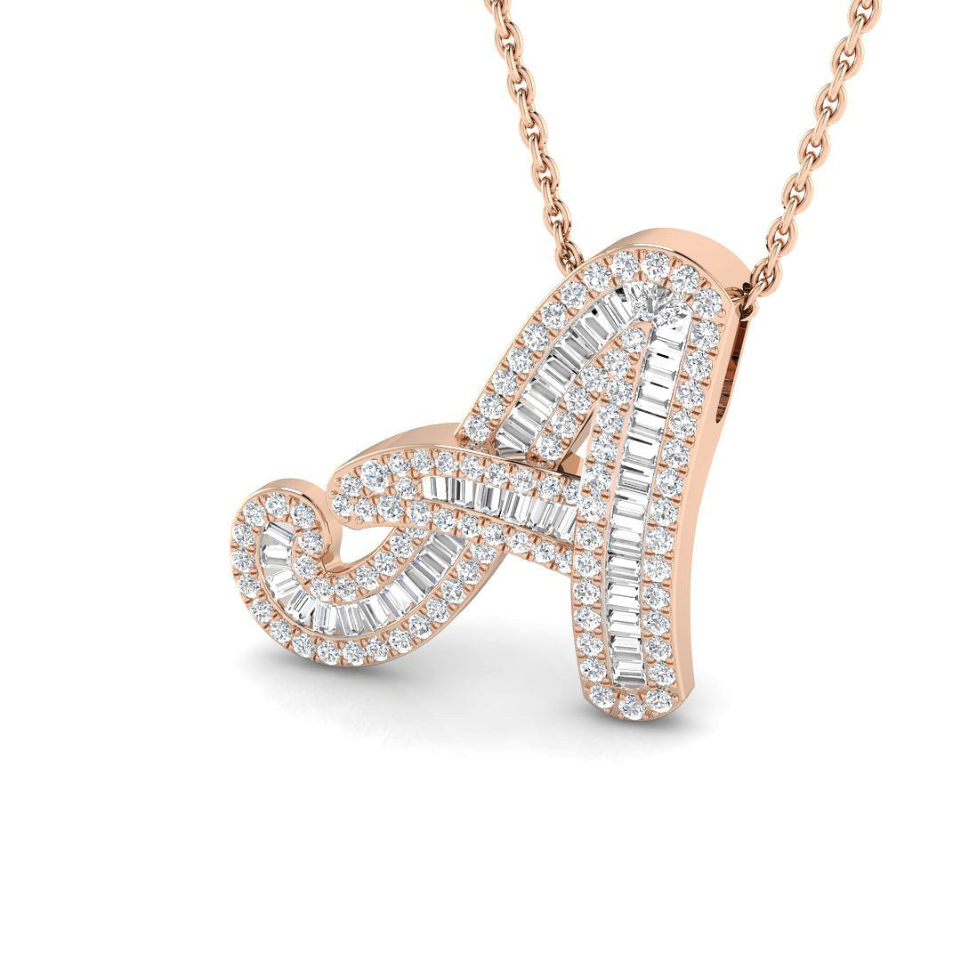 Initials Diamond Ring 0.49ct–3.09ct – SP5002-A – 18k Rose Gold