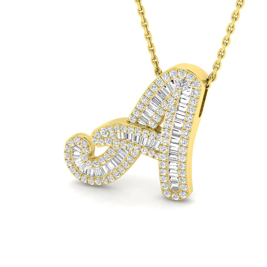 Initials Diamond Ring 0.49ct–3.09ct – SP5002-A – 18k Yellow Gold