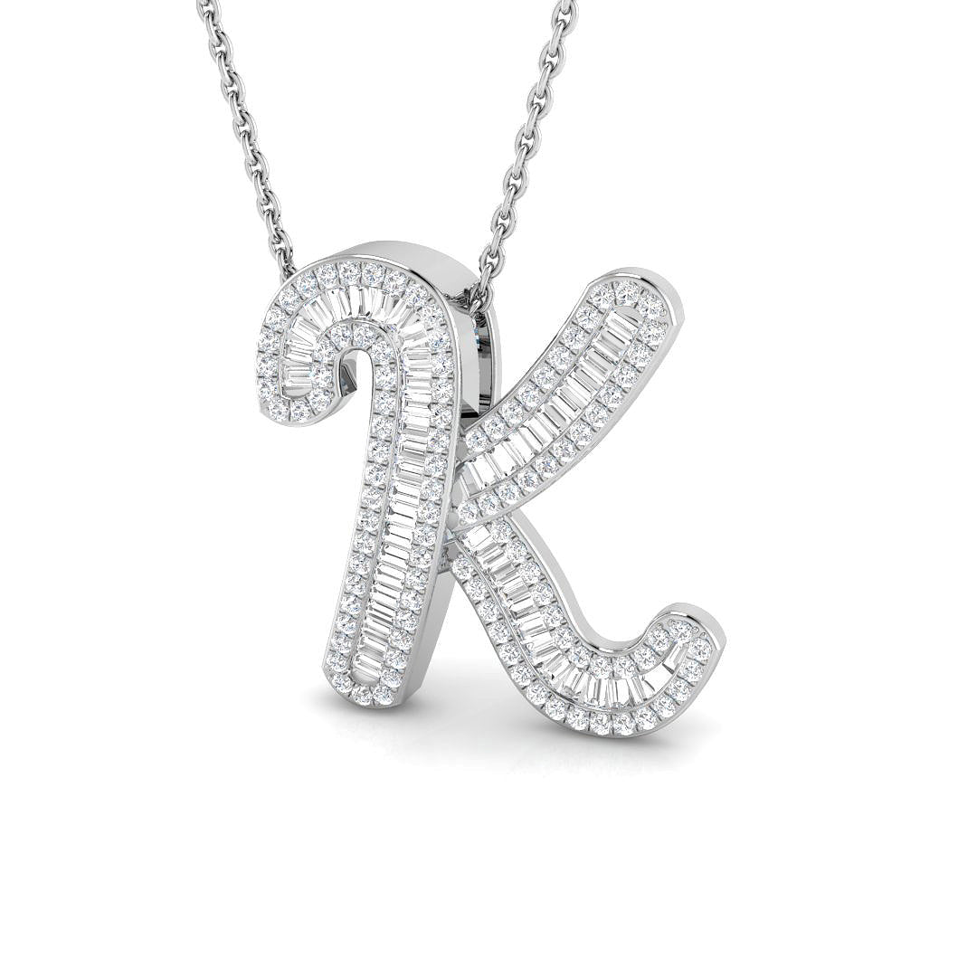 Initials Diamond Ring 0.53ct–1.81ct – SP5002-K – 18k White Gold