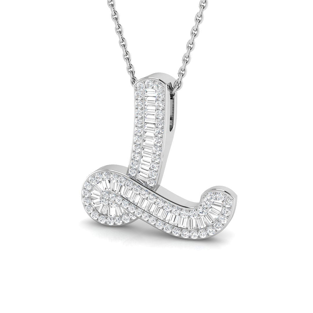 Initials Diamond Ring 0.45ct–1.41ct – SP5002-L – 18k White Gold