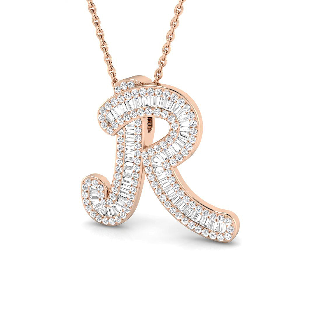 Initials Diamond Ring 0.54ct – SP5002-R – 18k Rose Gold