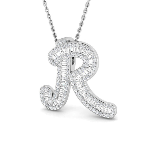Initials Diamond Ring 0.54ct – SP5002-R – 18k White Gold