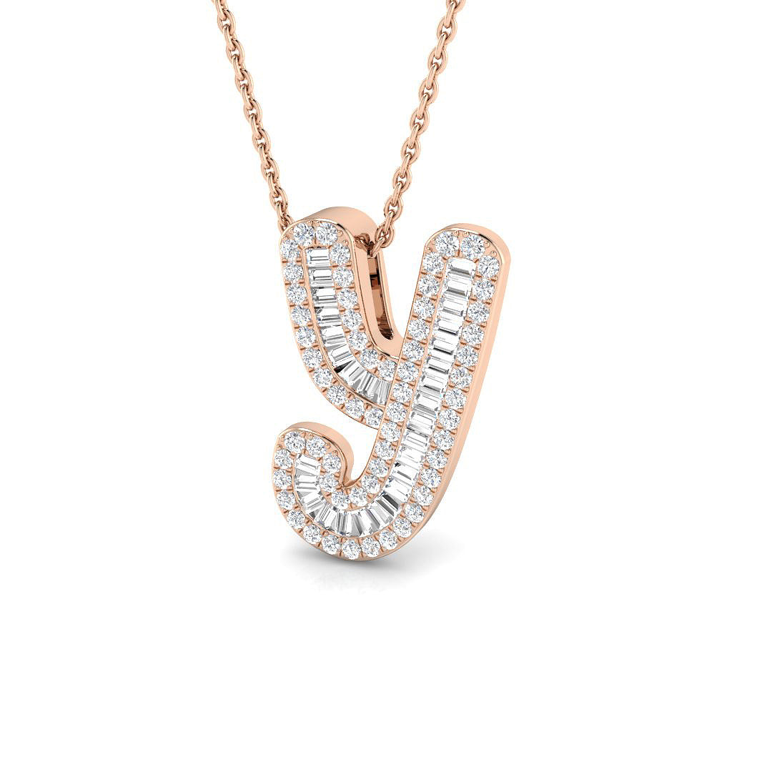 Initials Diamond Ring 0.5ct – SP5002-Y – 18k Rose Gold