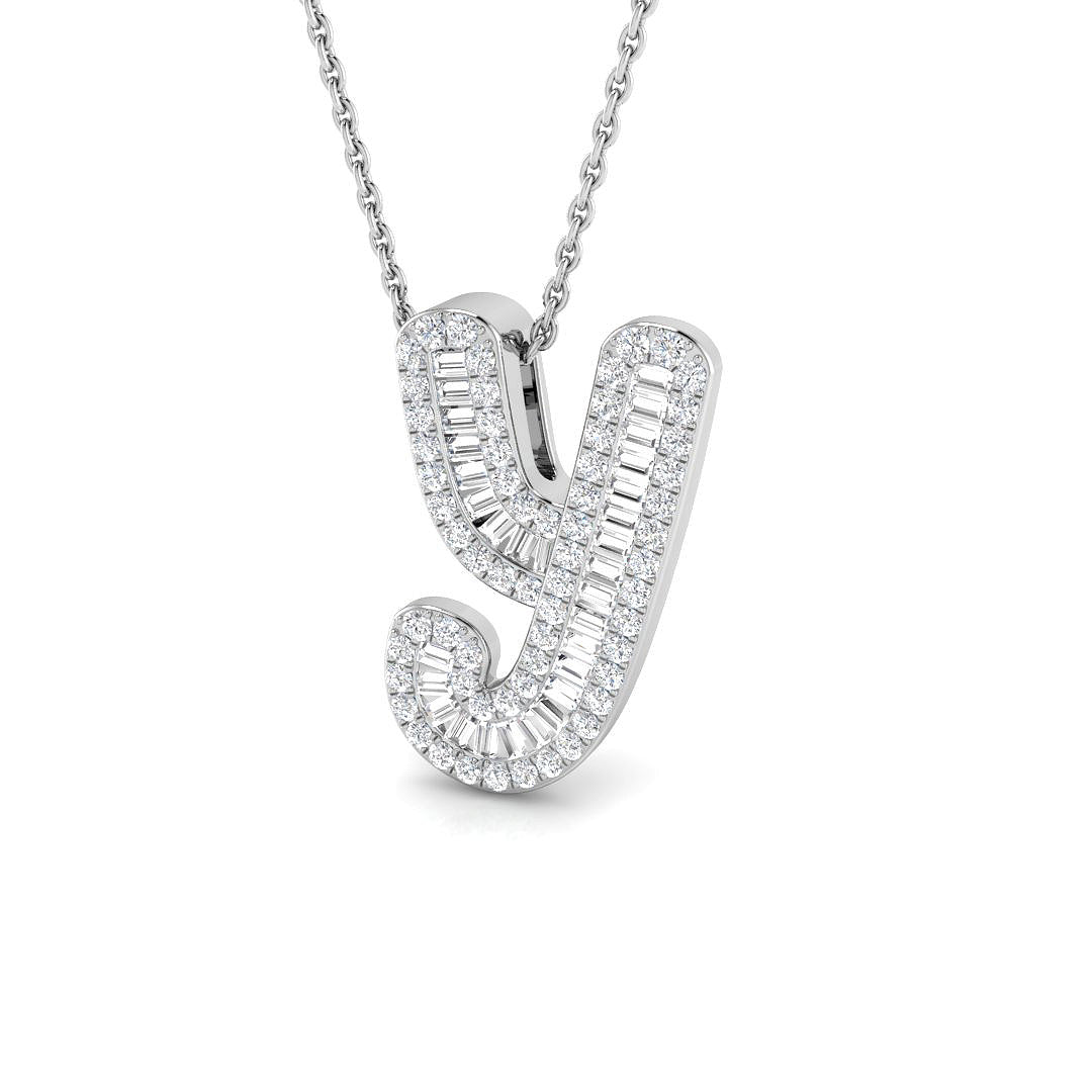 Initials Diamond Ring 0.5ct – SP5002-Y – 18k White Gold