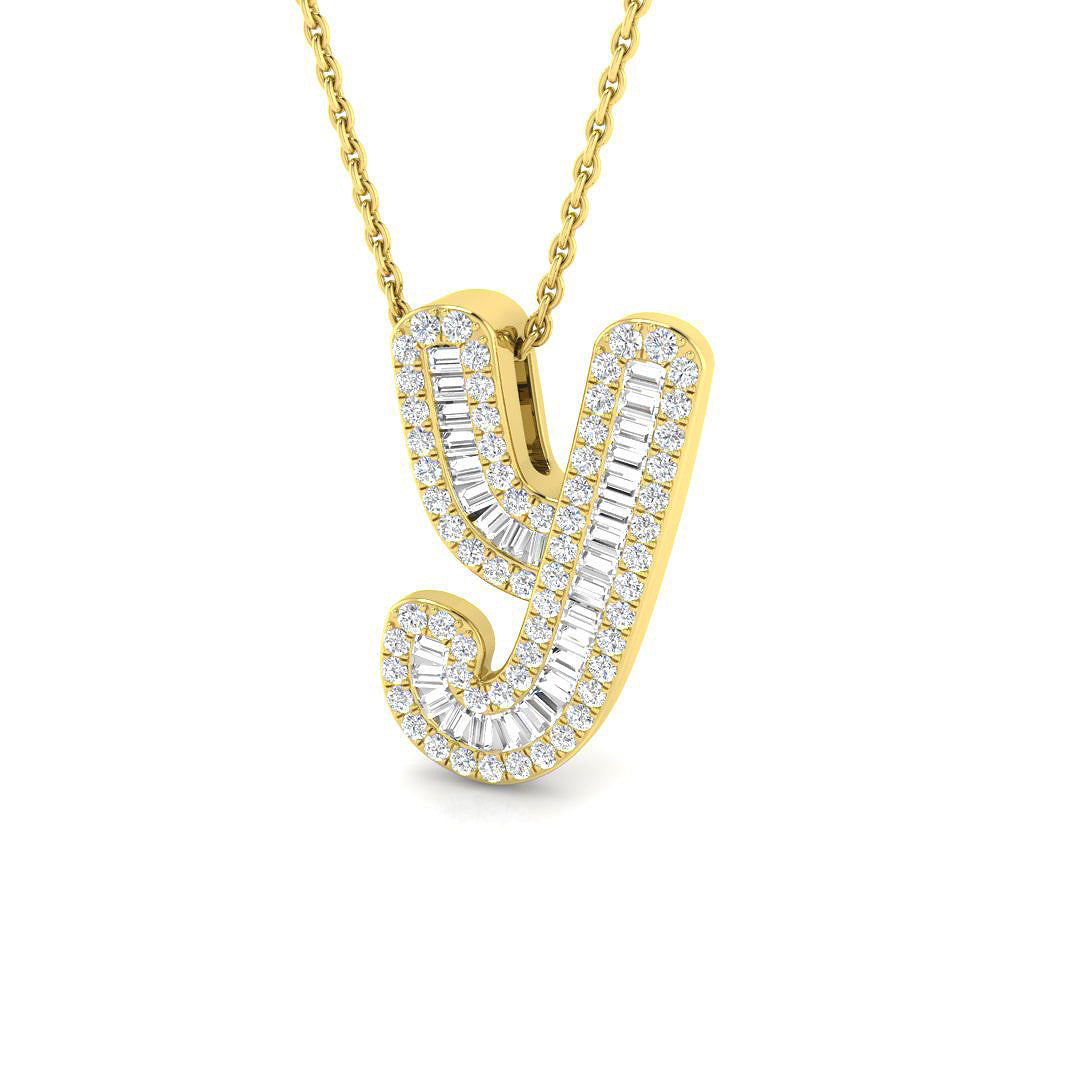 Initials Diamond Ring 0.5ct – SP5002-Y – 18k Yellow Gold