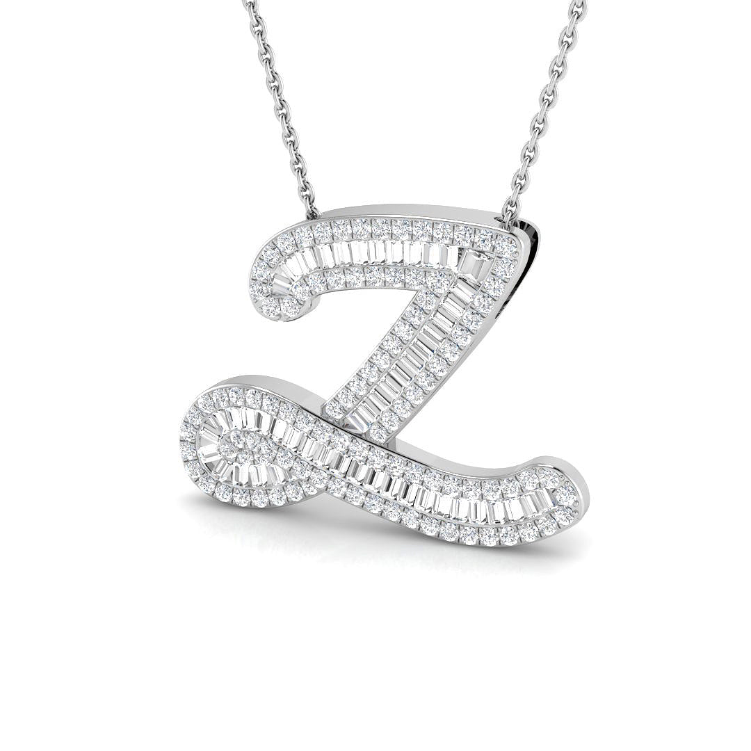 Initials Diamond Ring 0.85ct – SP5002-Z – 18k White Gold