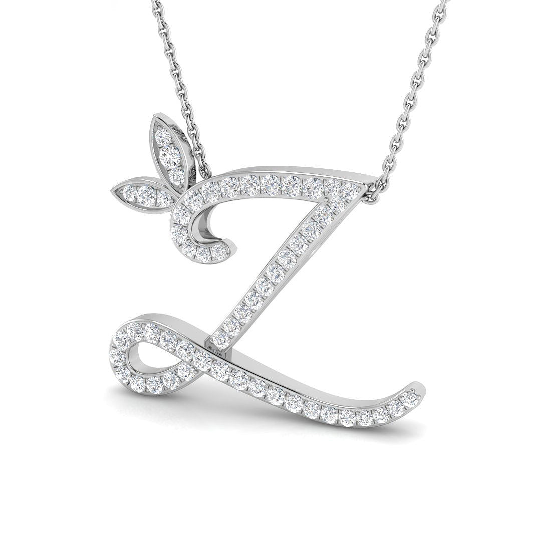 Initials Diamond Ring 0.38ct – SP5005-Z – 18k White Gold