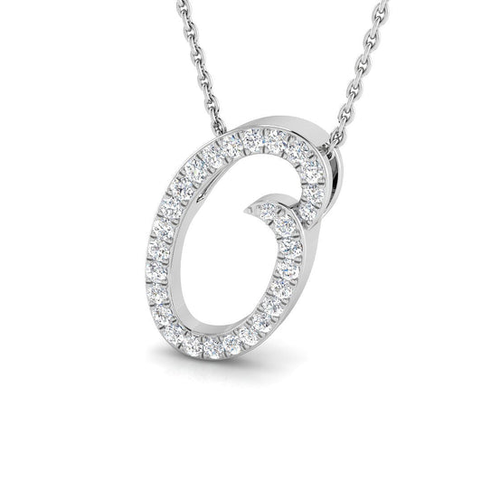 Initials Diamond Ring 0.26ct–1.06ct – SP4909-O – 18k White Gold