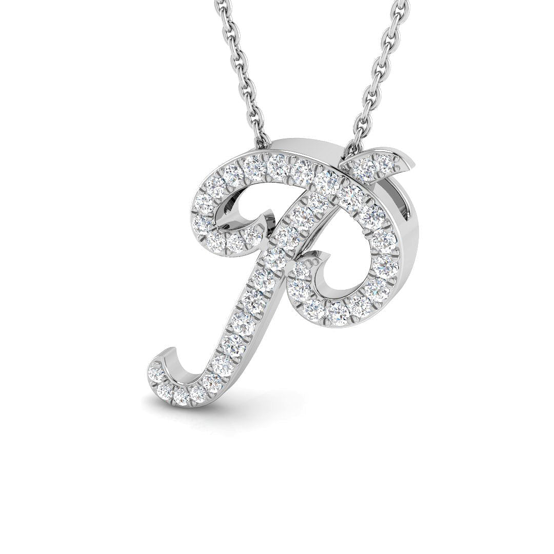 Initials Diamond Ring 0.28ct–1.23ct – SP4909-P – 18k White Gold
