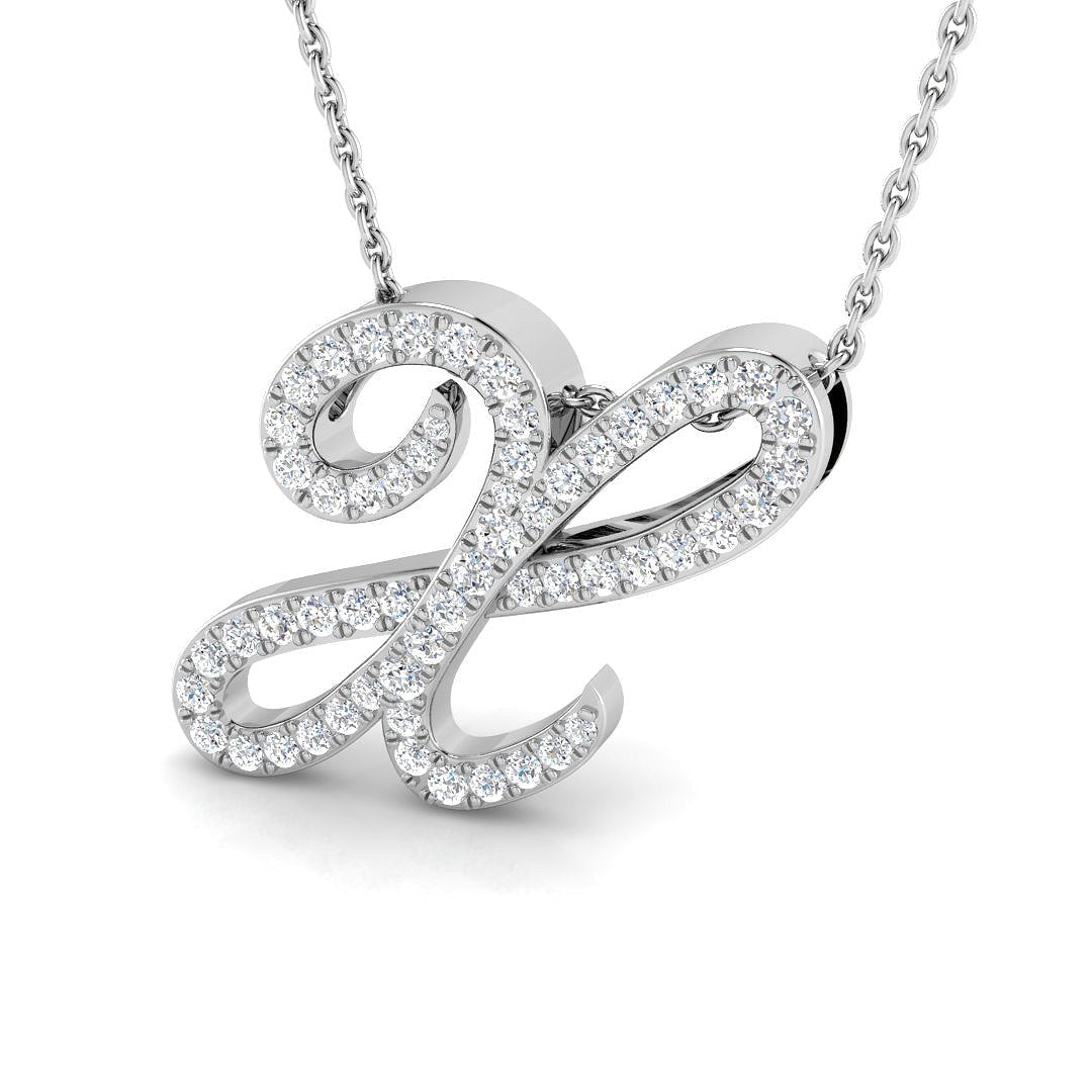 Initials Diamond Ring 0.46ct–1.87ct – SP4909-X – 18k White Gold
