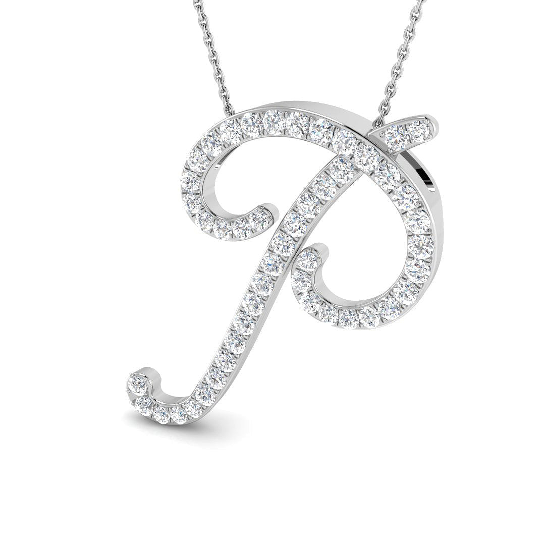 Initials Diamond Ring 1.26ct – SP5299-P – 18k White Gold