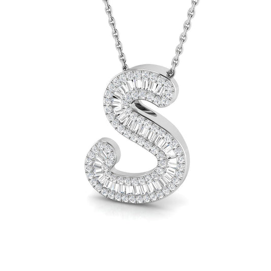 Initials Diamond Ring 0.46ct – SP5381 – 18k White Gold
