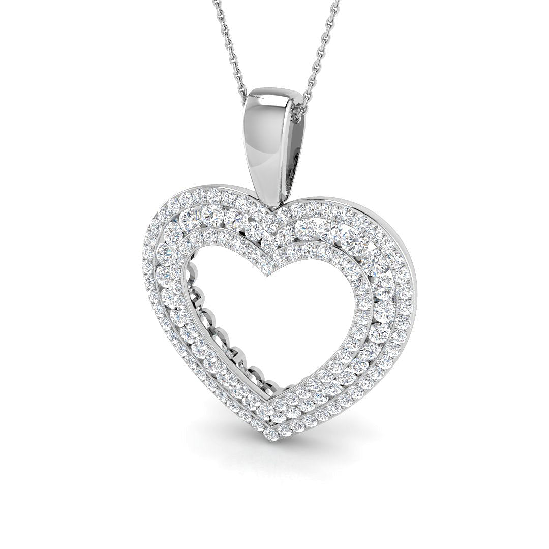 Heart Diamond Ring 1.99ct–2.96ct – SP5386 – 18k White Gold