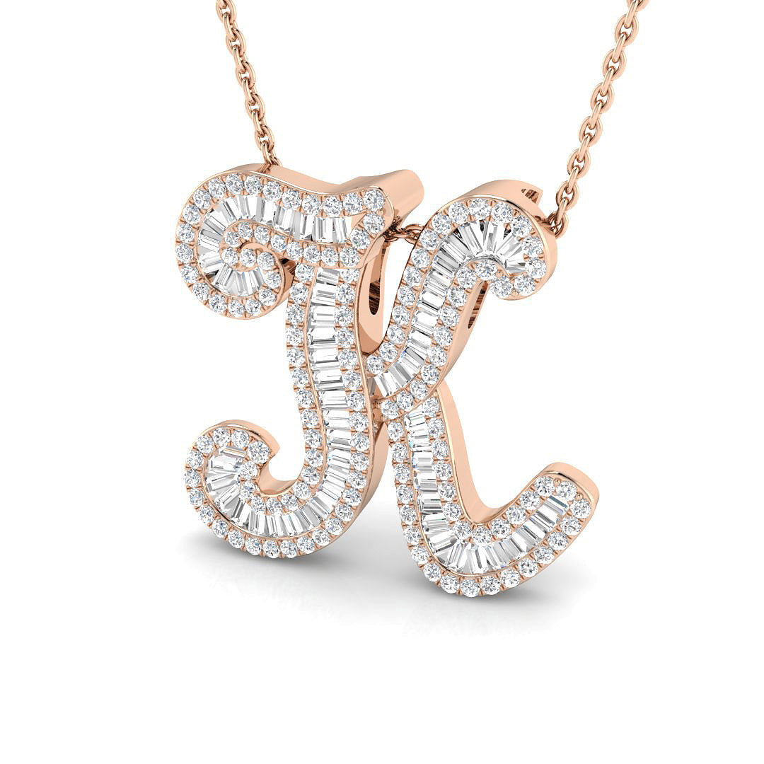 Initials Diamond Ring 0.78ct – SP5391-K – 18k Rose Gold