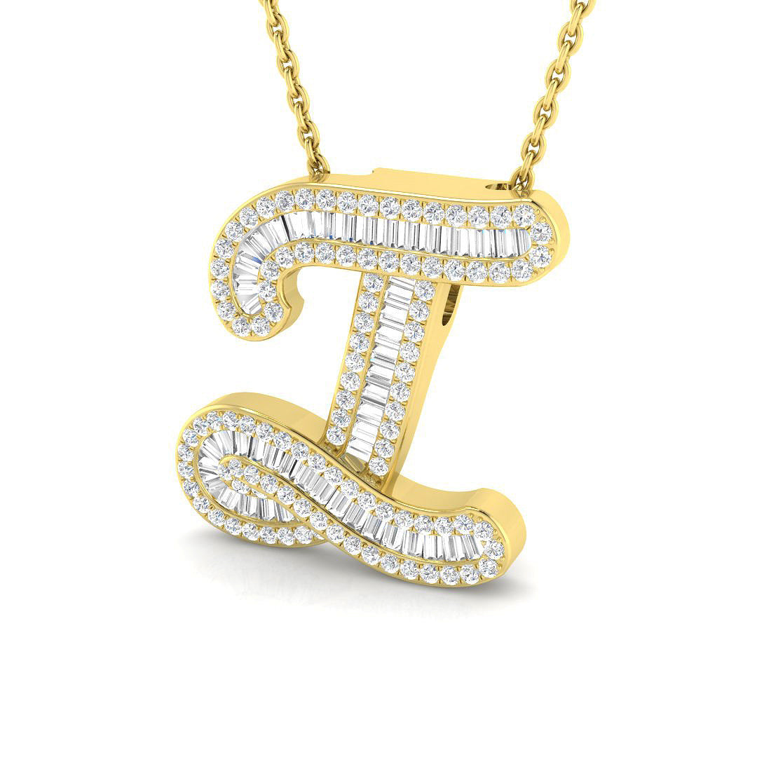 Initials Diamond Ring 0.5ct – SP5441-I – 18k Yellow Gold