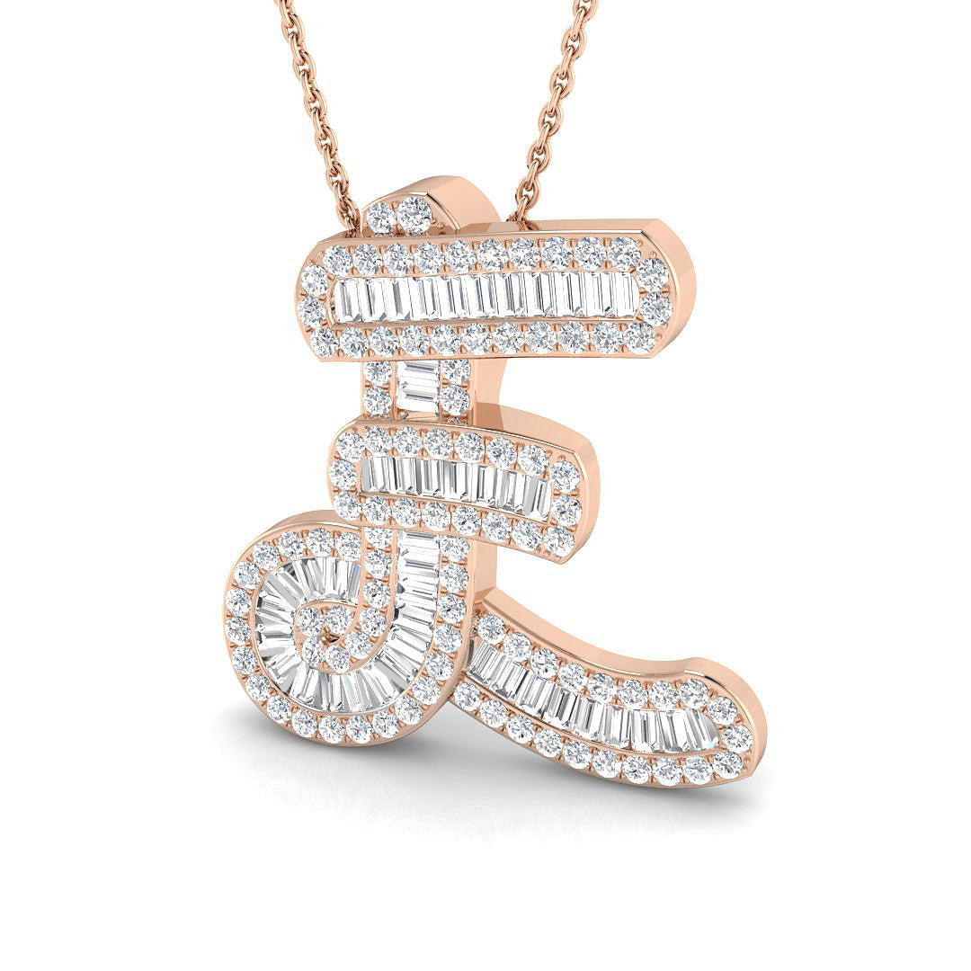 Initials Diamond Ring 0.53ct–1.55ct – SP5002-E – 18k Rose Gold