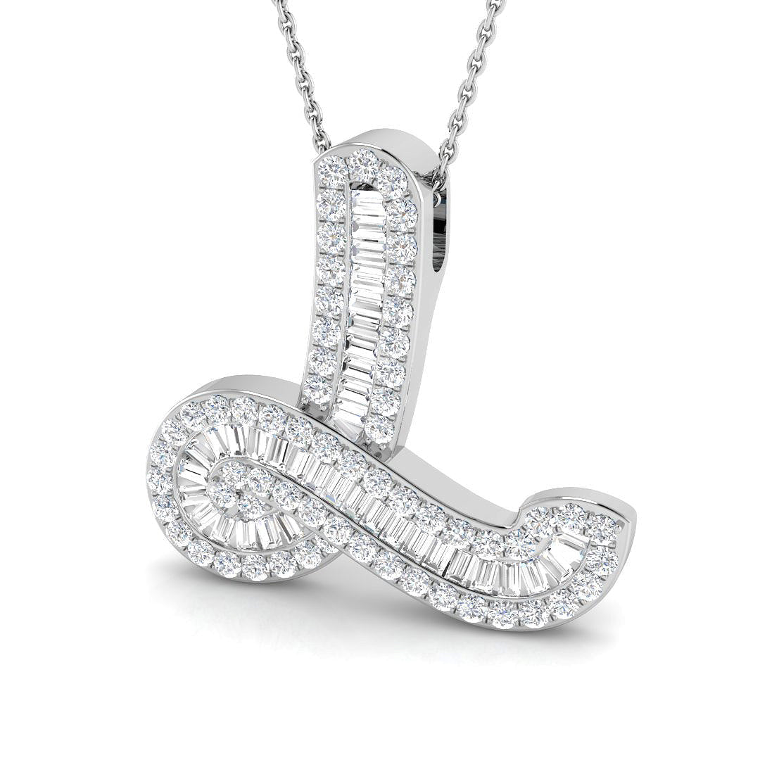 Initials Diamond Ring 0.45ct–1.41ct – SP5002-L – 18k White Gold