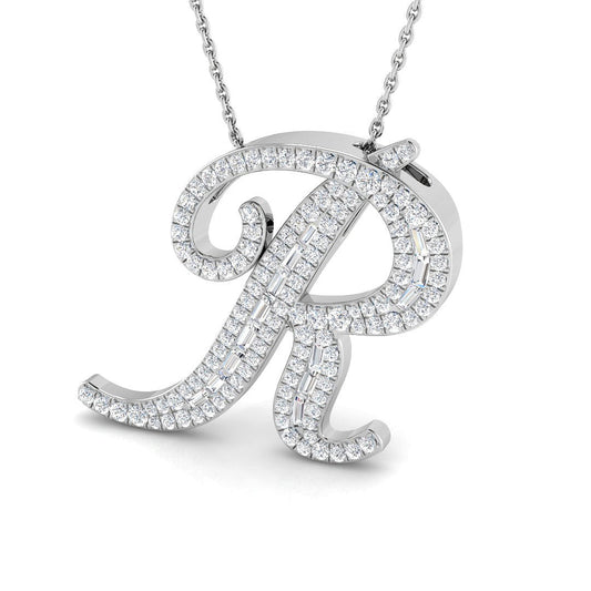 Initials Diamond Ring 0.8ct – SP5500-R – 18k White Gold