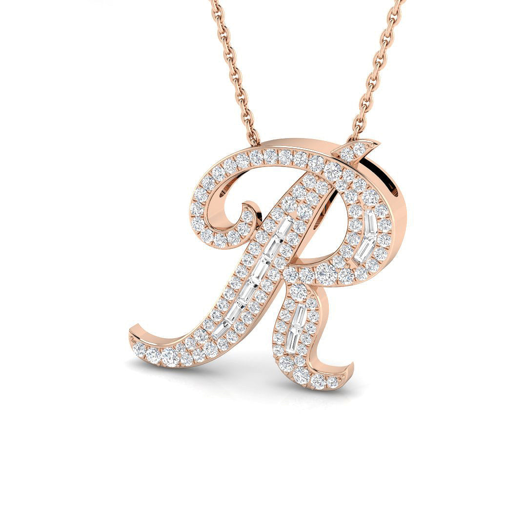 Initials Diamond Ring 0.4ct–0.43ct – SP5504-R – 18k Rose Gold