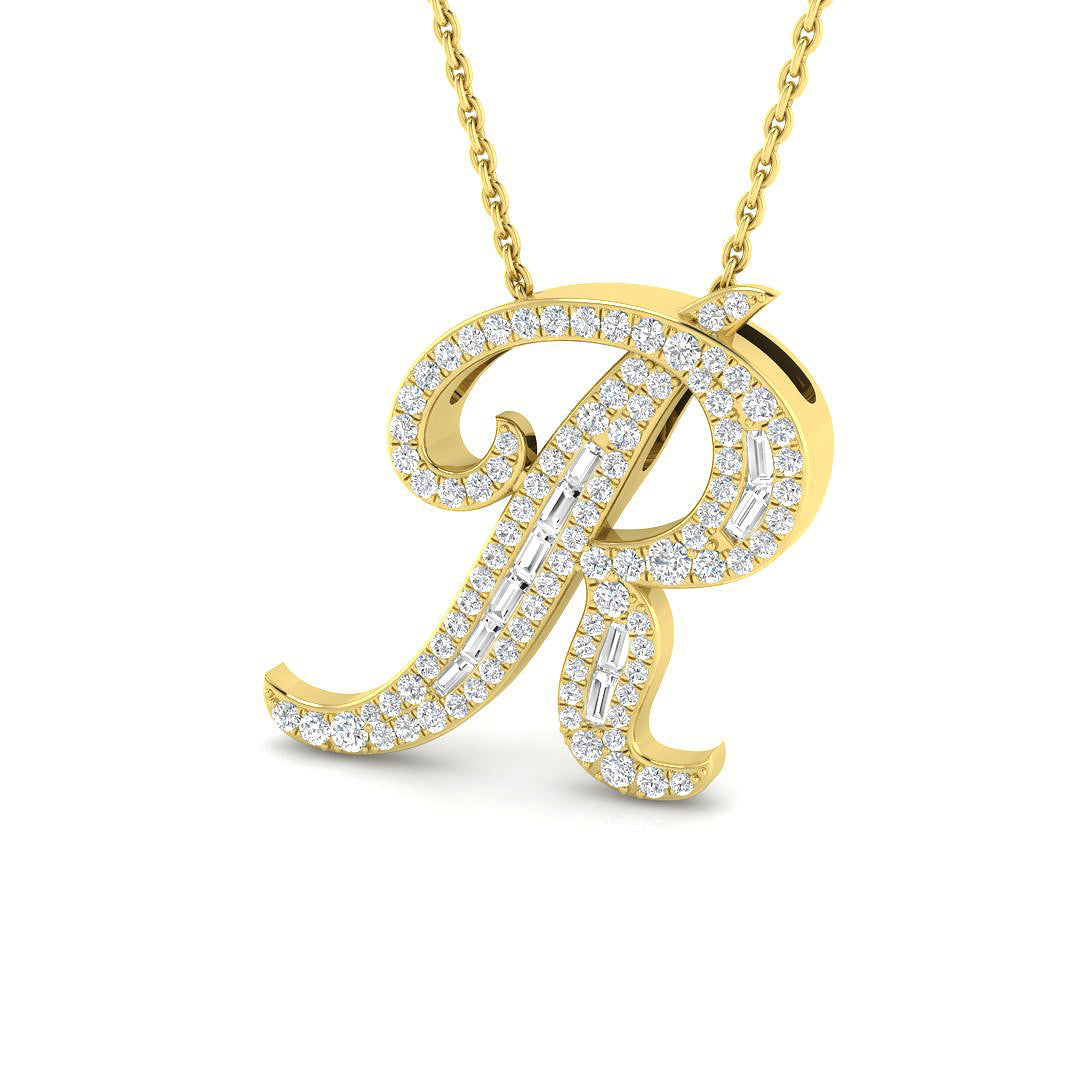 Initials Diamond Ring 0.4ct–0.43ct – SP5504-R – 18k Yellow Gold
