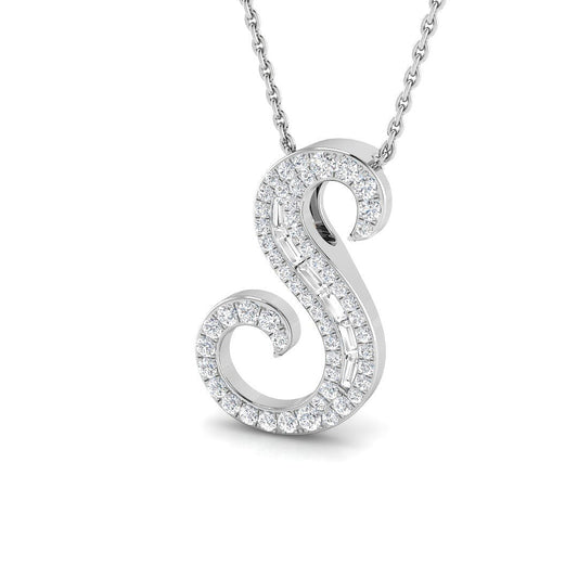 Initials Diamond Ring 0.32ct–0.33ct – SP5504-S – 18k White Gold